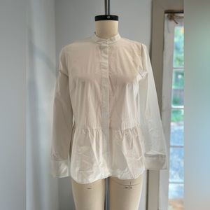 J Crew Peplum Button Down